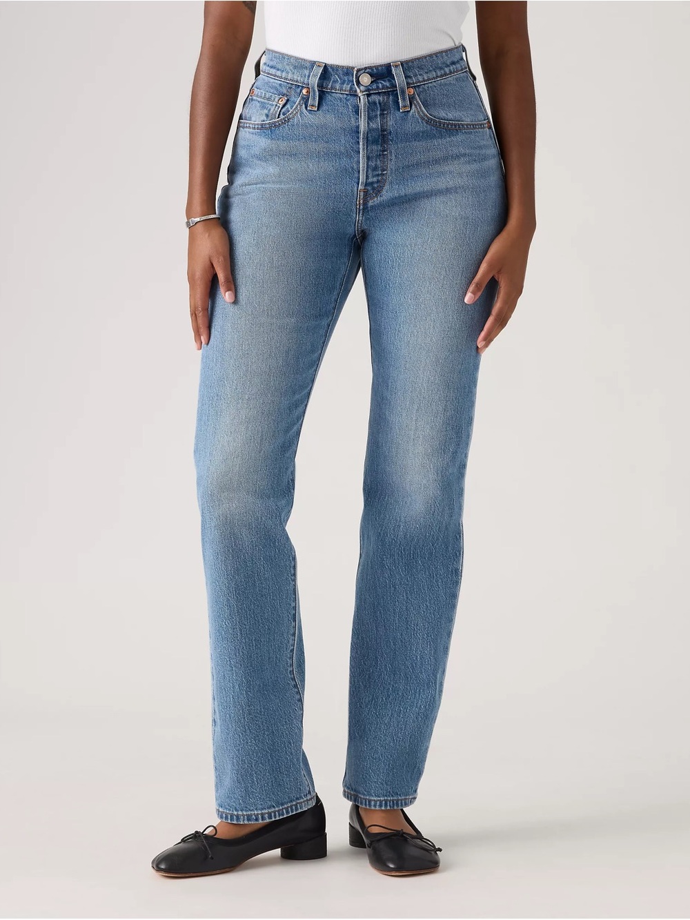 LEVI'S PREMIUM 501 Curve Women's Jeans Medium Wash w 32